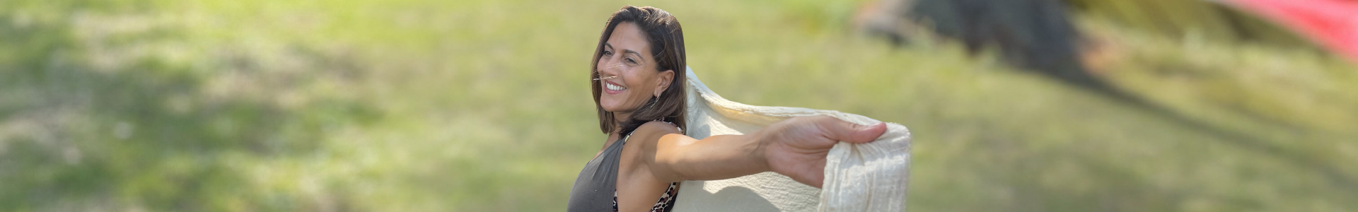 Woman embracing spiritual freedom