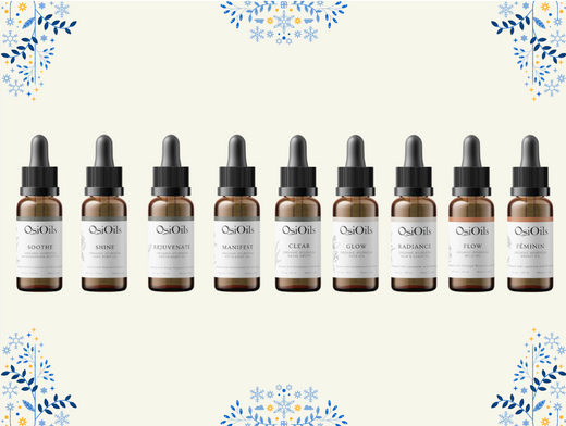 Osi Oils Essence Collection Travel Kit with all 9 Ayurvedic oils and travel bag